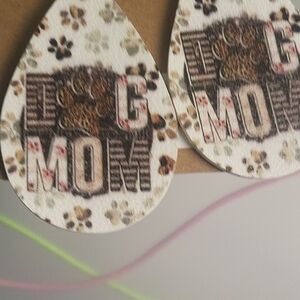 Dog Mom Teardrop Earrings